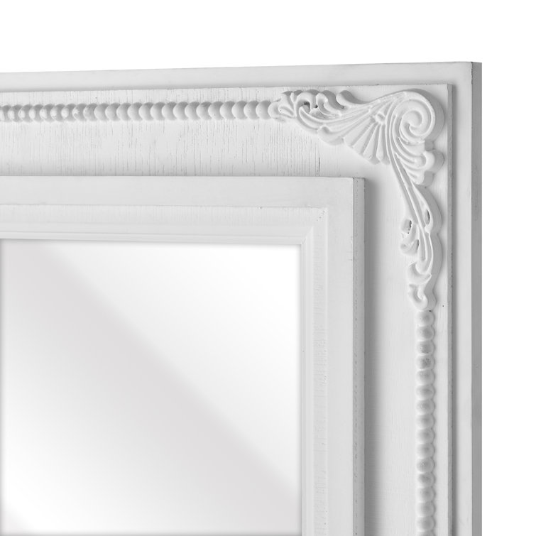 Canora Grey Deziah Rectangle Wood Wall Mirror Wayfair